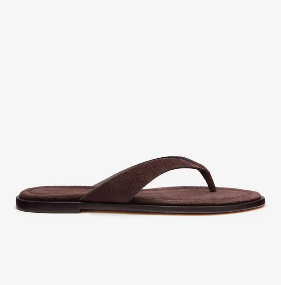 Reformation Jessie Thong Sandal Brown - Size 5.5